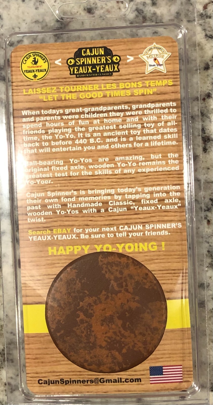 Presenting CAJUN SPINNER'S "AL E. GAITUH" YEAUX-YEAUX - Rusty Flat Brown