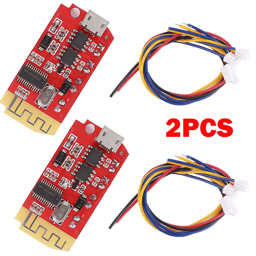 2pcs 2*5W 3.7V-5V Dual Plate Bluetooth Amplifier Module DIY Speaker Modification