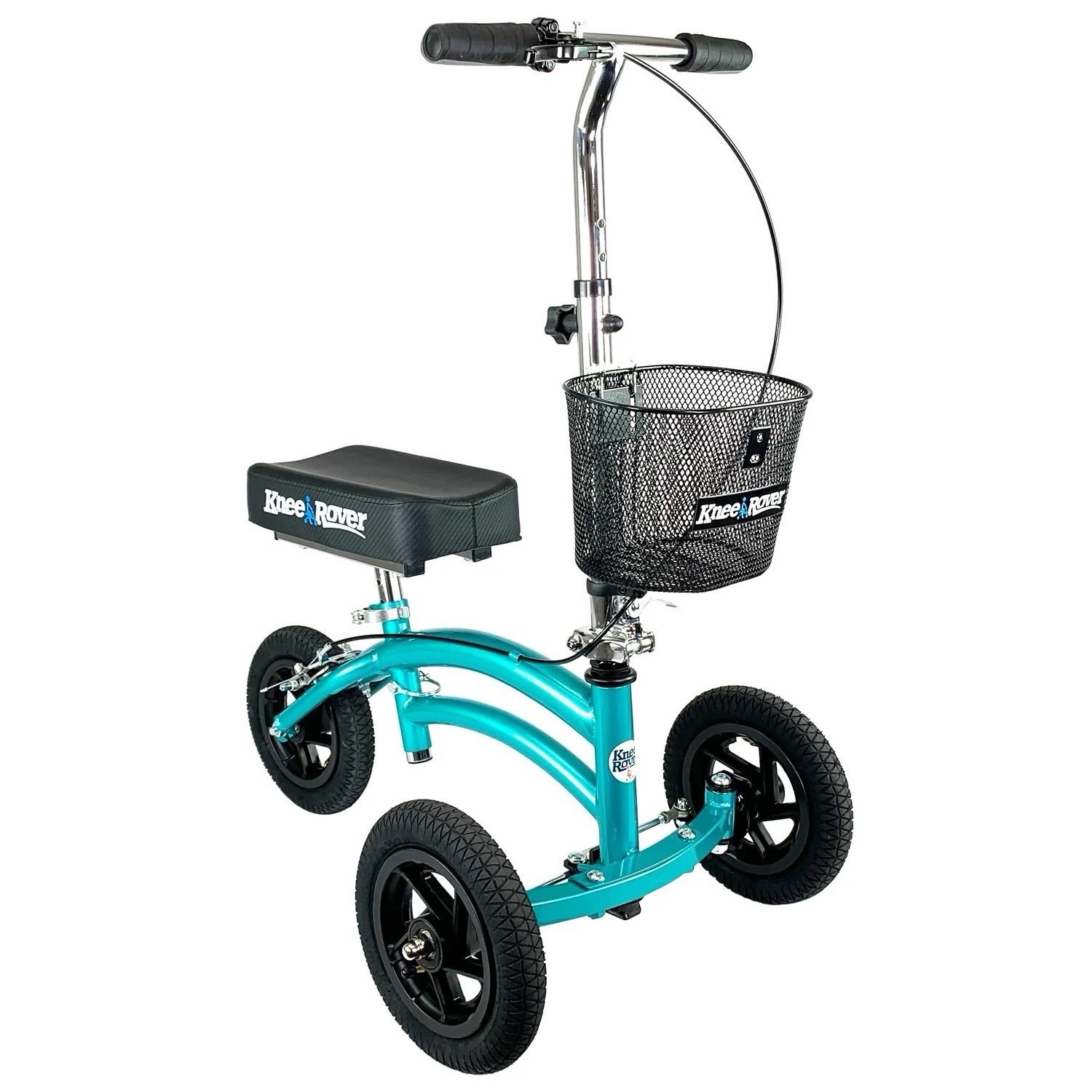 Knee Scooter KneeRover Jr All Terrain Heavy Duty Knee Walker, Coastal Teal