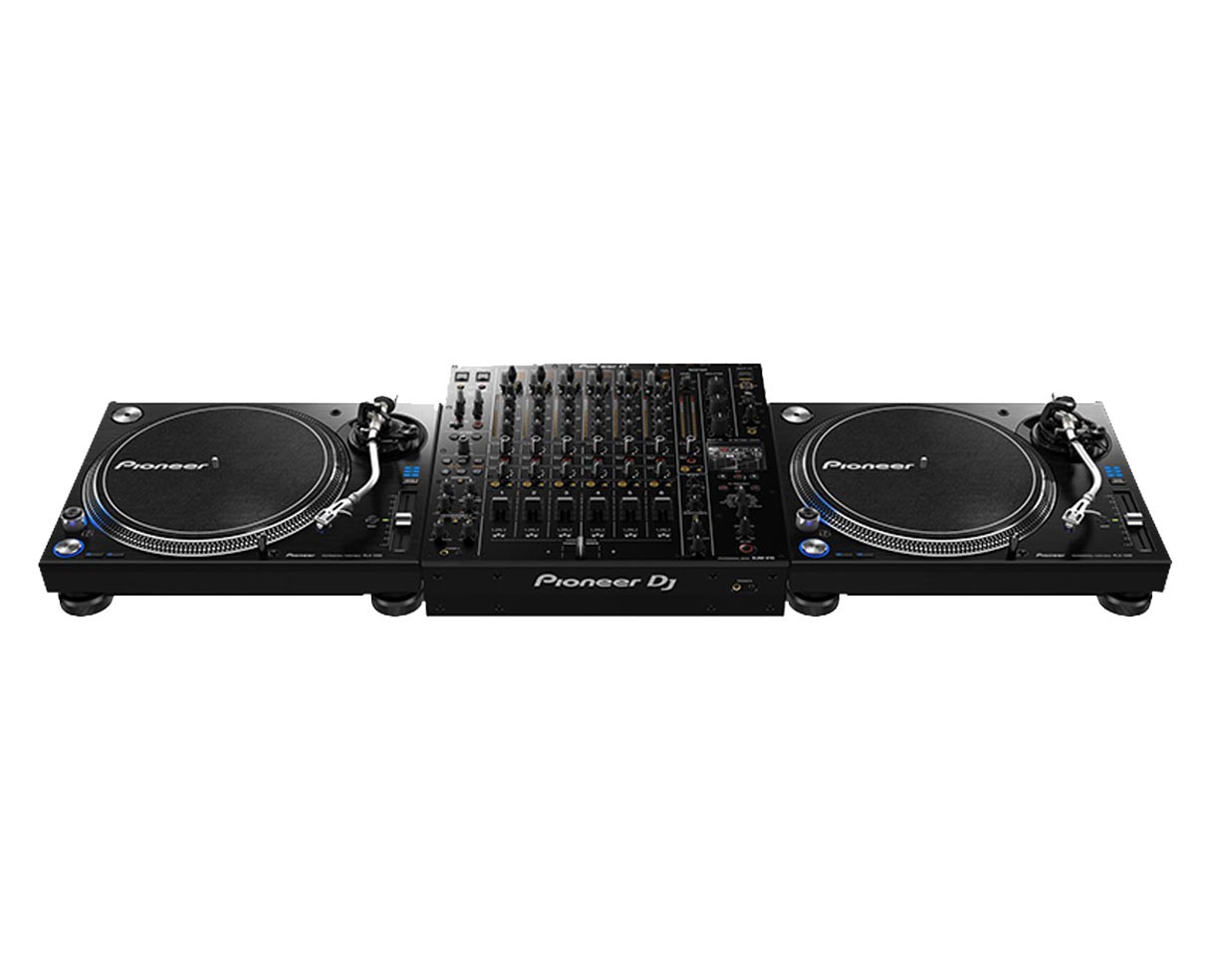 Pioneer DJ DJM-V10 6-Channel Club Mixer + 2x PLX-1000 Pro Analog Turntables