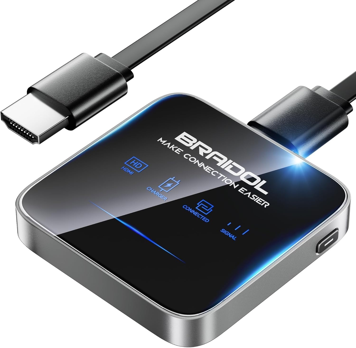 Wireless HDMI Transmitter and Receiver, Plug and Play Portable 2.4G/5G Wireless