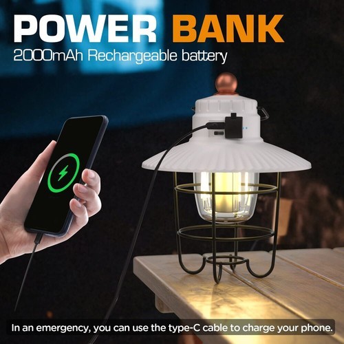 EverBrite LED Camping Lantern USB C Rechargeable Lantern with 3 Light Modes USA