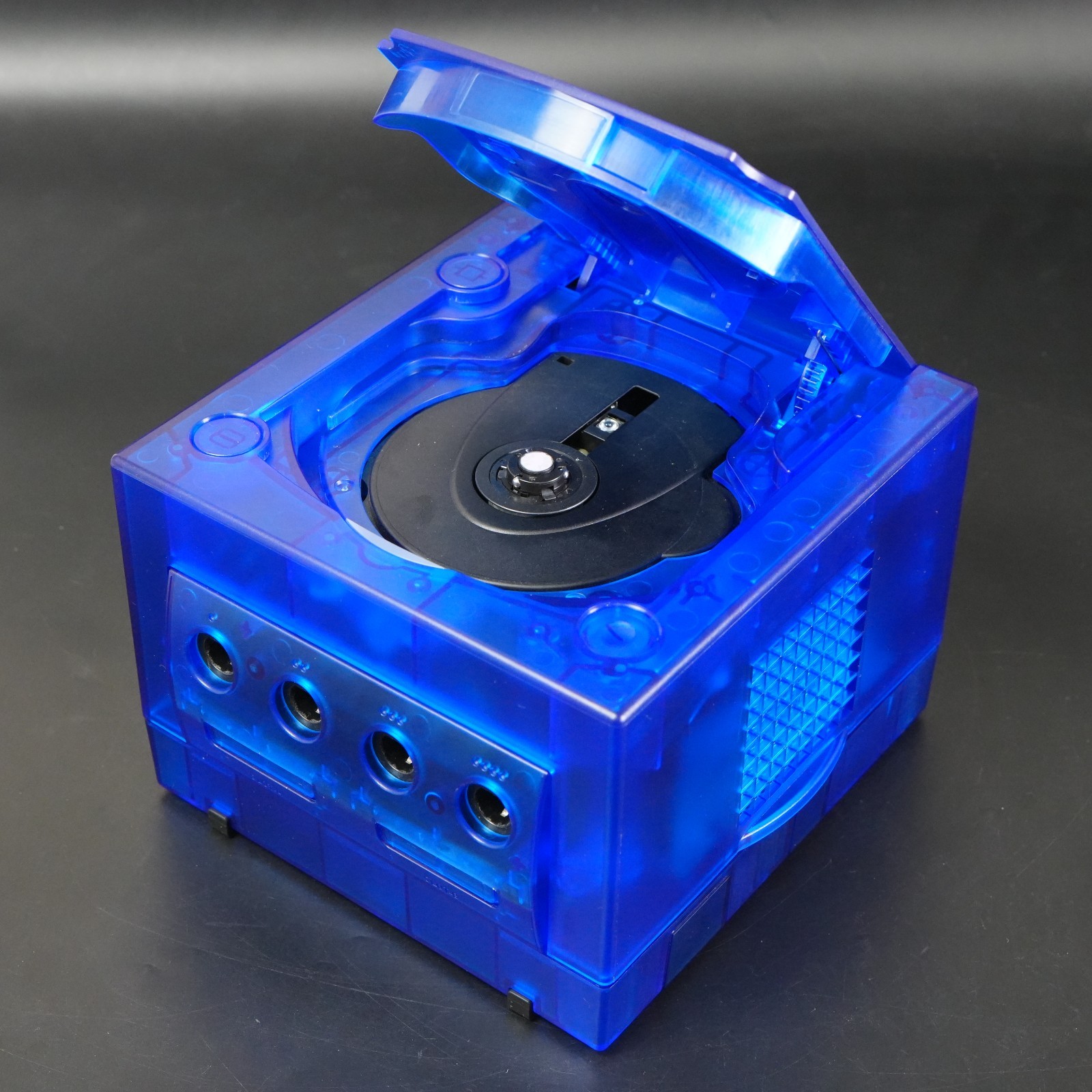 Nintendo GameCube Replacement Clear Blue Shell Console NTSC U-C/J Region Switch