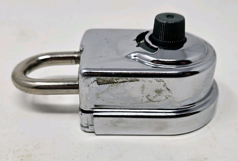 Sargent & Greenleaf Key High Security Combination Padlock 8077 AB Tested WORKS