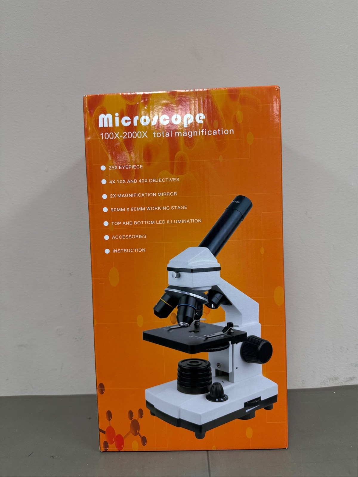 Microscope for Adults Professional:Compound Microscope for Kids 8-12,100X-2000X