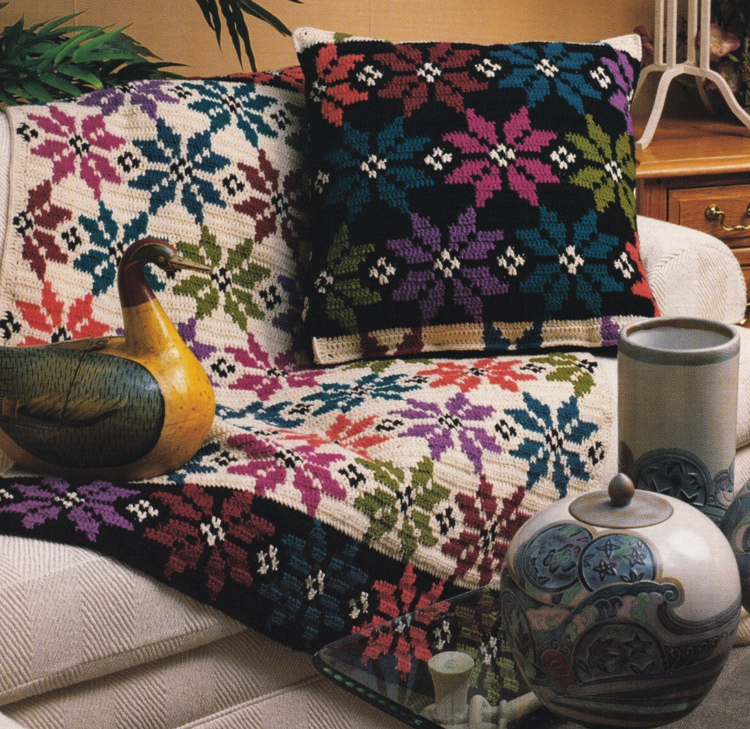 Crochet Afghan Pattern SIERRA SNOW Instructions Annie's