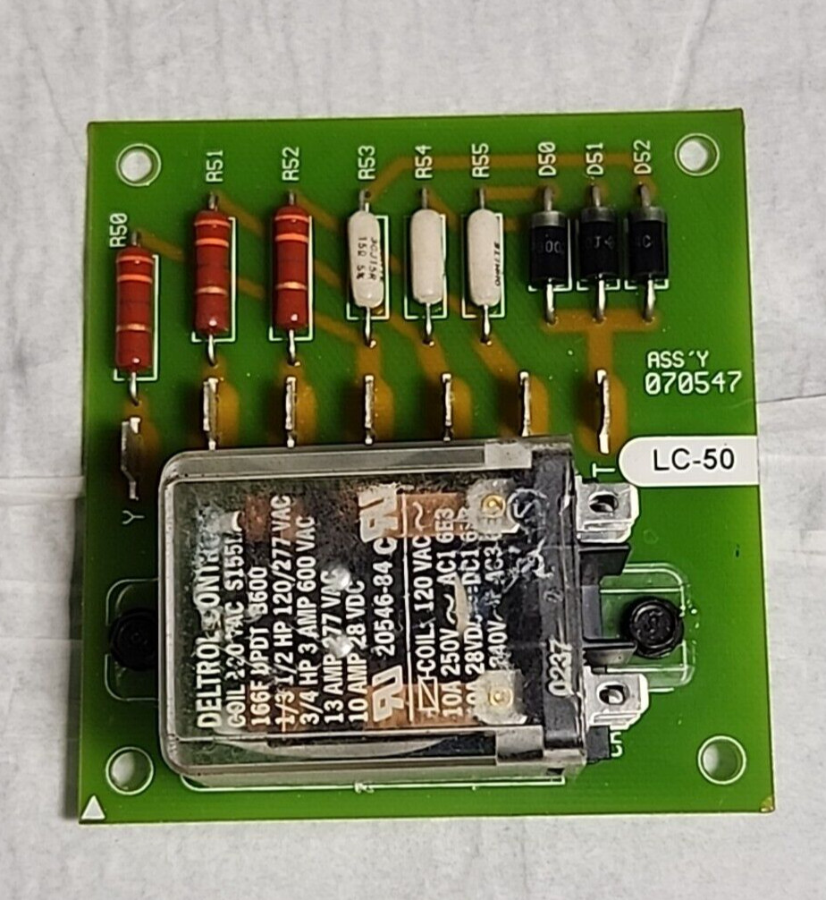 Part 070547 Circuit Board LC-50 with Deltrol Control Relay