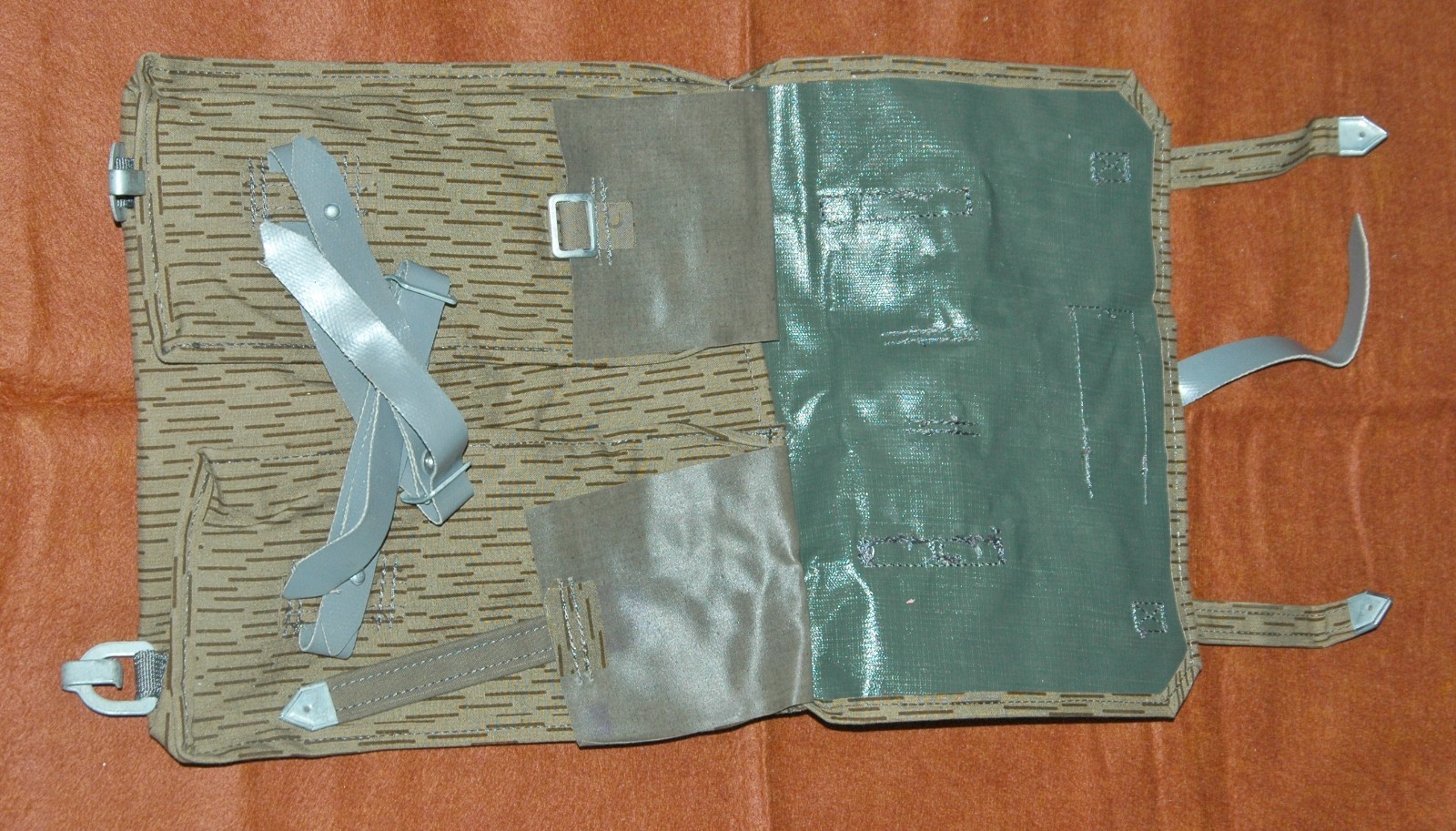 East German NVA Rucksack Strichtarn Camo Field Pack Raindrop Backpack Field Gear
