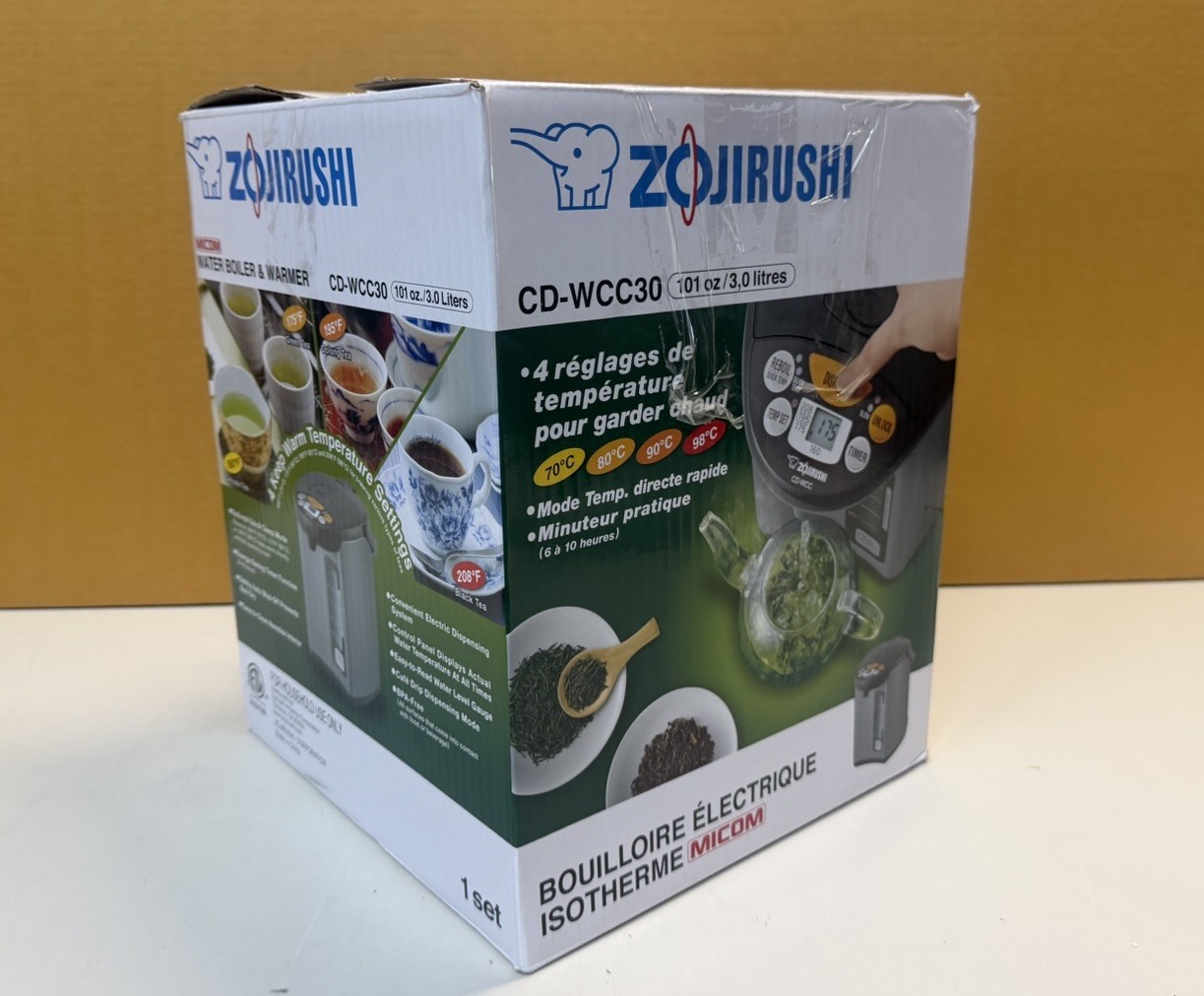 Zojirushi CD-WCC30, 3.0L, Micom Water Boiler & Warmer | MISSING WIRE| Read Notes