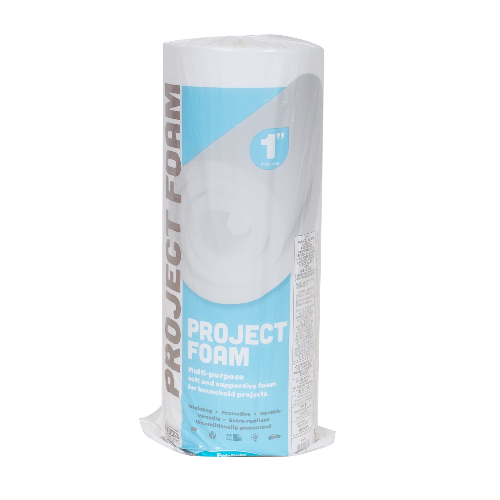 Versatile 100% Polyurethane Foam for DIY Projects, 24″ x 72″ x 1″ Thick, White