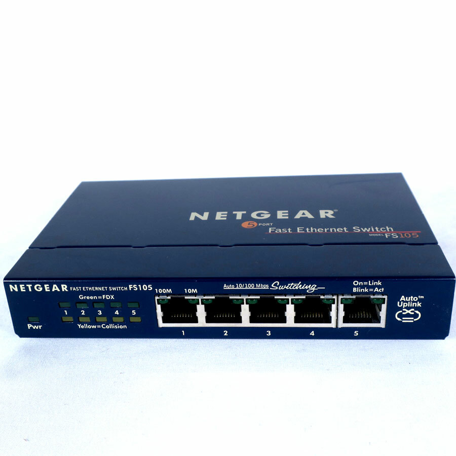 NETGEAR FS105 — 5 Port 10/100 Fast Ethernet Unmanaged Switch