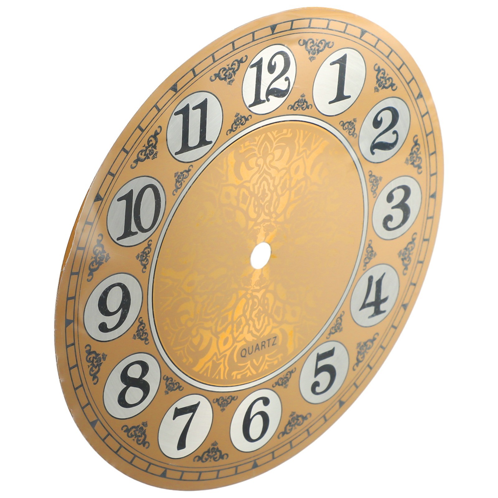 Aluminium Wall Clock Face for DIY Projects Featuring Clear Arabic Numerals