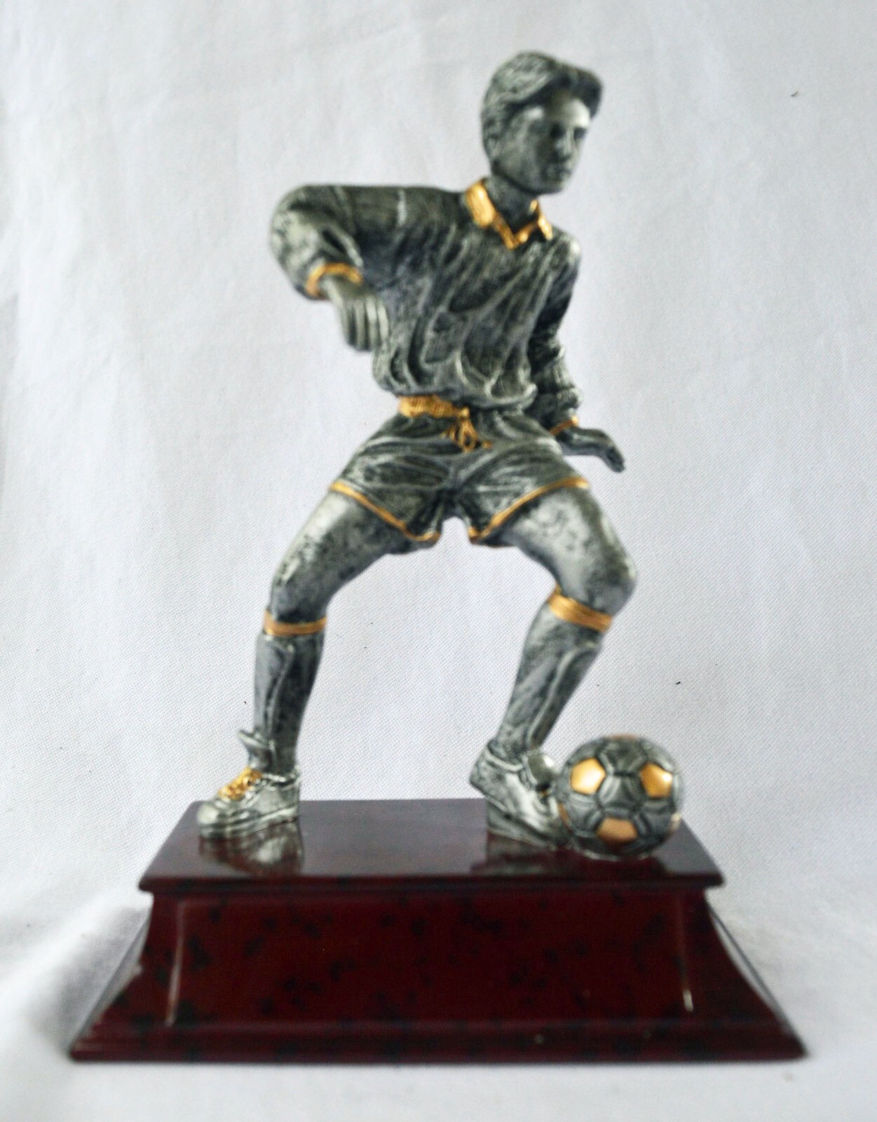 Elite 6" Male Soccer Player Resin Trophy Award  (55515GS) - Male