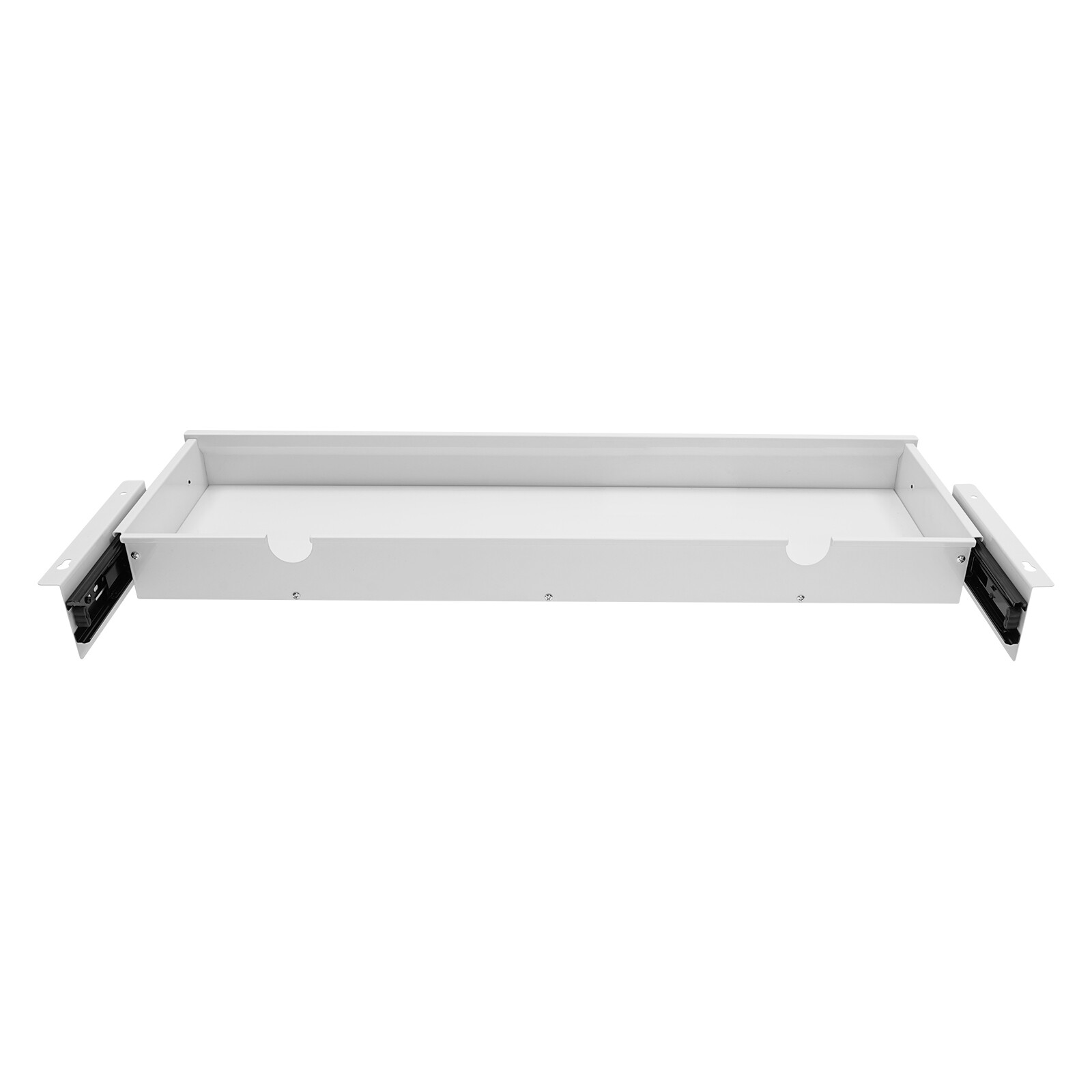 33in White Space Saver Sliding Under Desk Storage Drawer Pull-out Drawer White