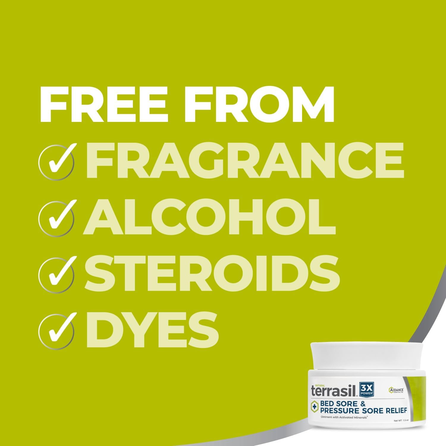 Terrasil Bed Sores Treatment Cream & Pressure Sores Cream – Natural Ingredients