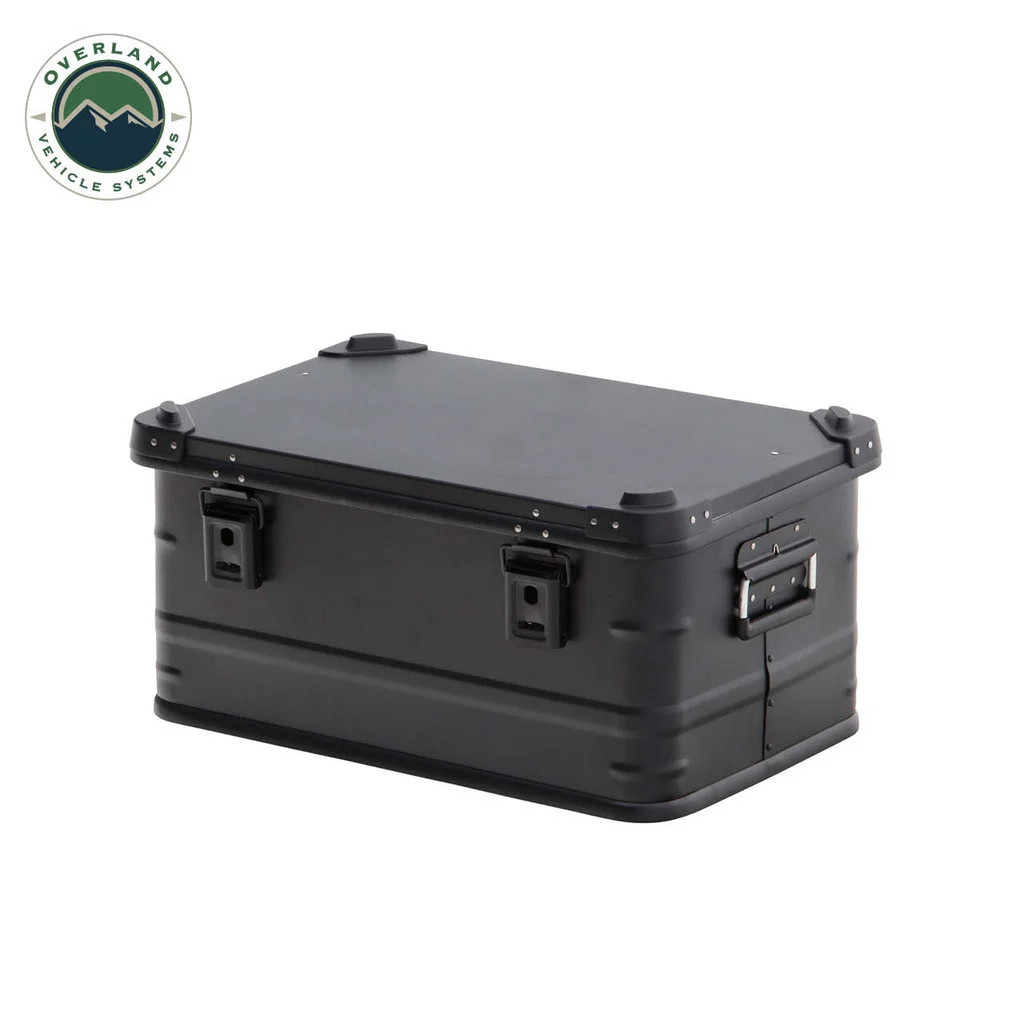 Overland Vehicle Systems Aluminum Storage Box 53-Quart Capacity [Black]