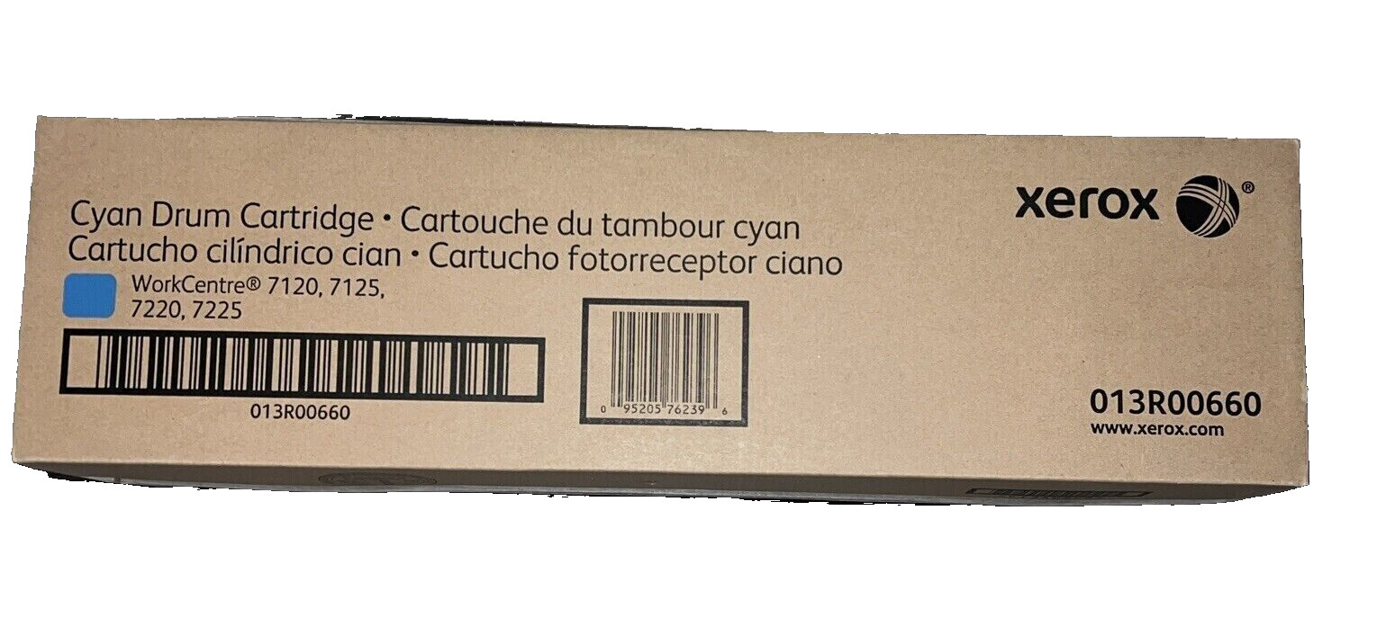 New Genuine OEM Xerox 013R00660 Cyan Drum Cartridge 13R660 WC 7120