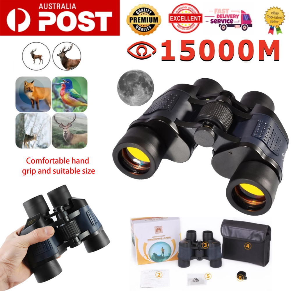 60X60 Long Range Hunting Binoculars 3000m HD High Power Telescope Day Vision