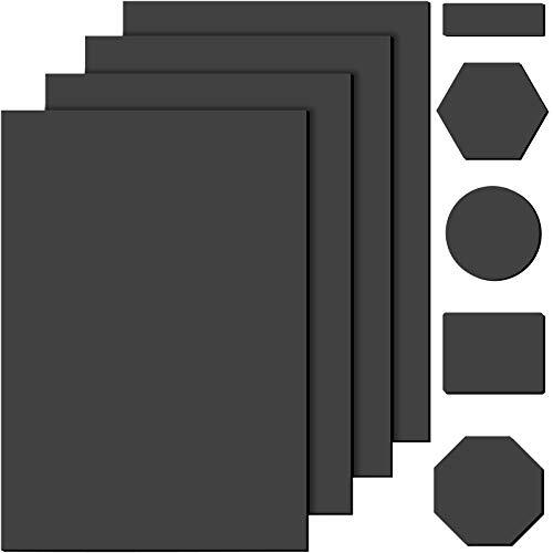 4 Pieces Self-Stick Rubber Non Slip Pads Furniture Grippers Furniture and Black
