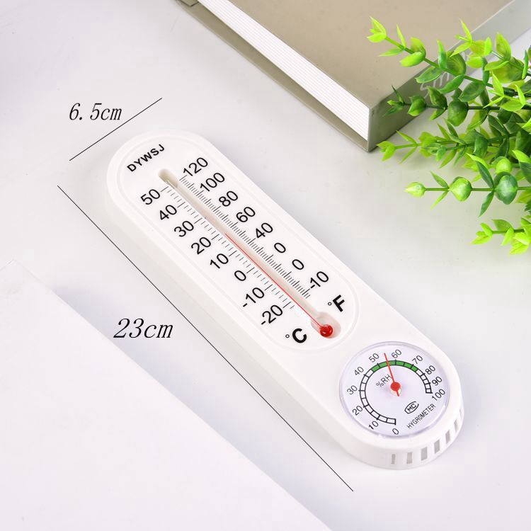 Wall Thermometer Humidity Meter Indoor Outdoor Mount Garden Greenhouse Home