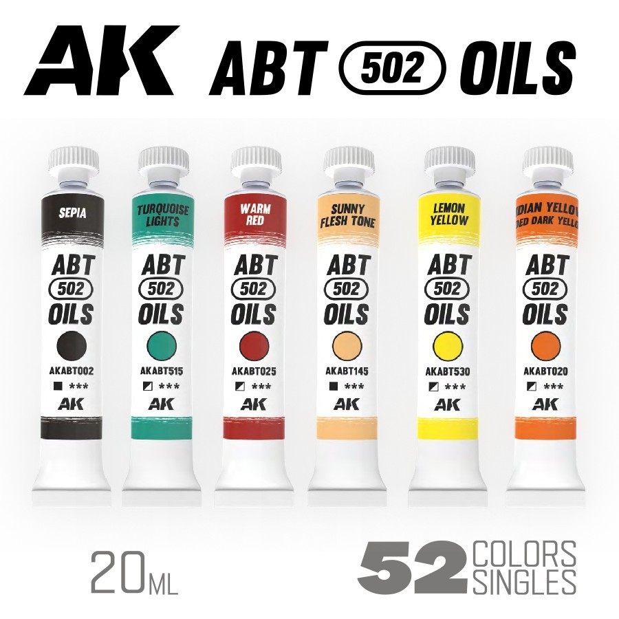 ABT 502: Oil Paint -  Abteilung Paints - AK Interactive Oils - Singles 52 Colors