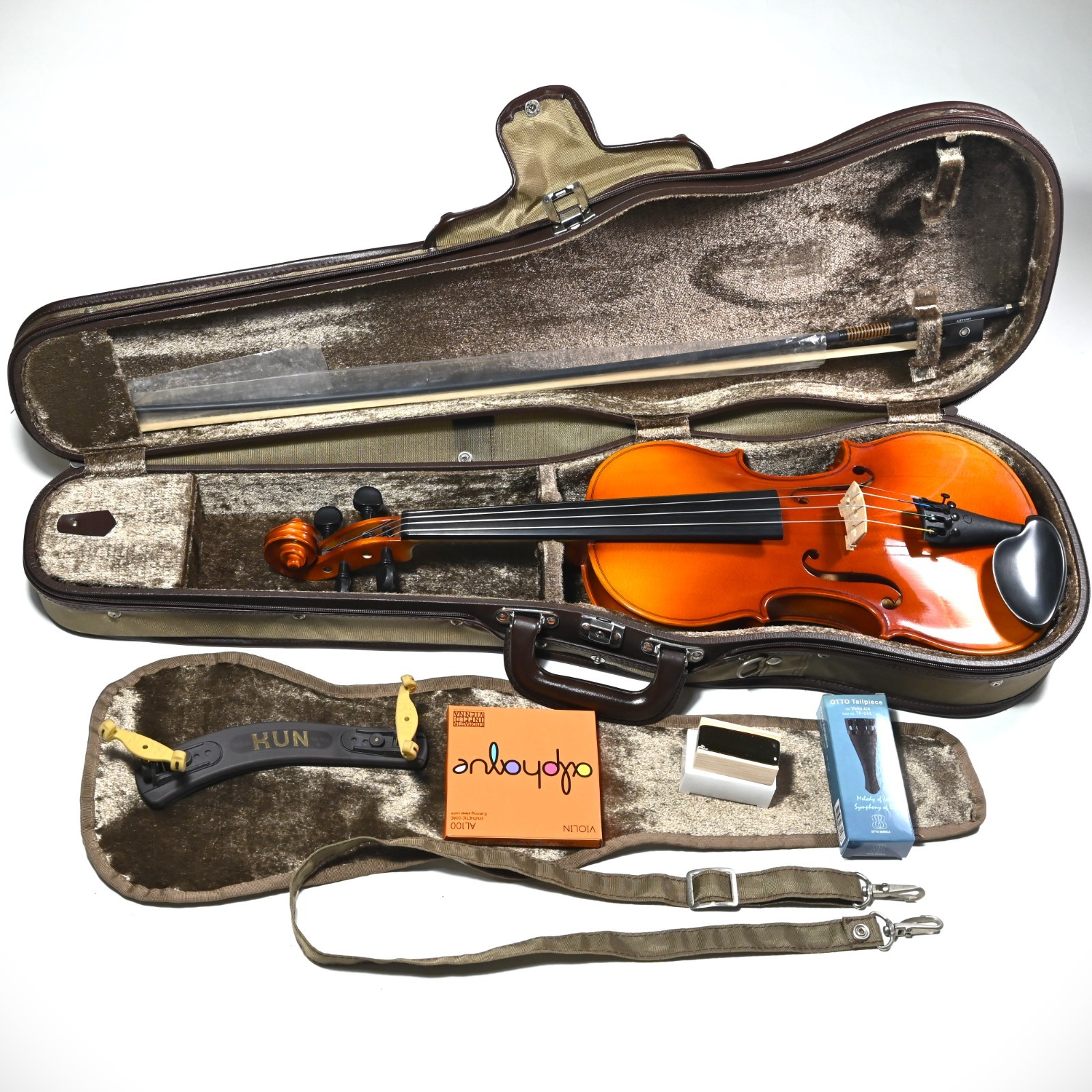 Suzuki Violin No. 280 (Intermediate), 4/4, Nagoya, Japan - Full Outfit