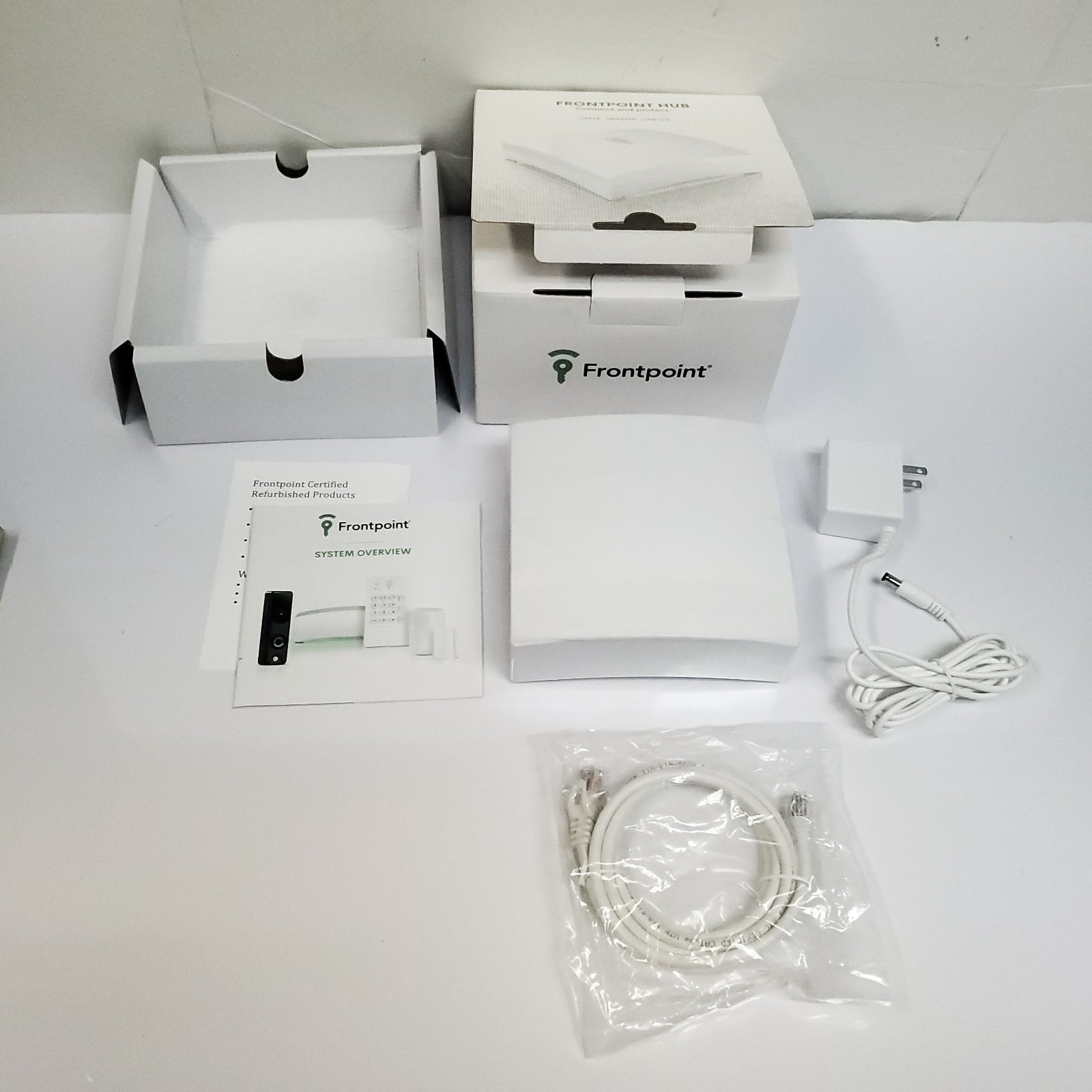 Frontpoint FPHUB3 Home Security System Hub with Power Supply New Open Box