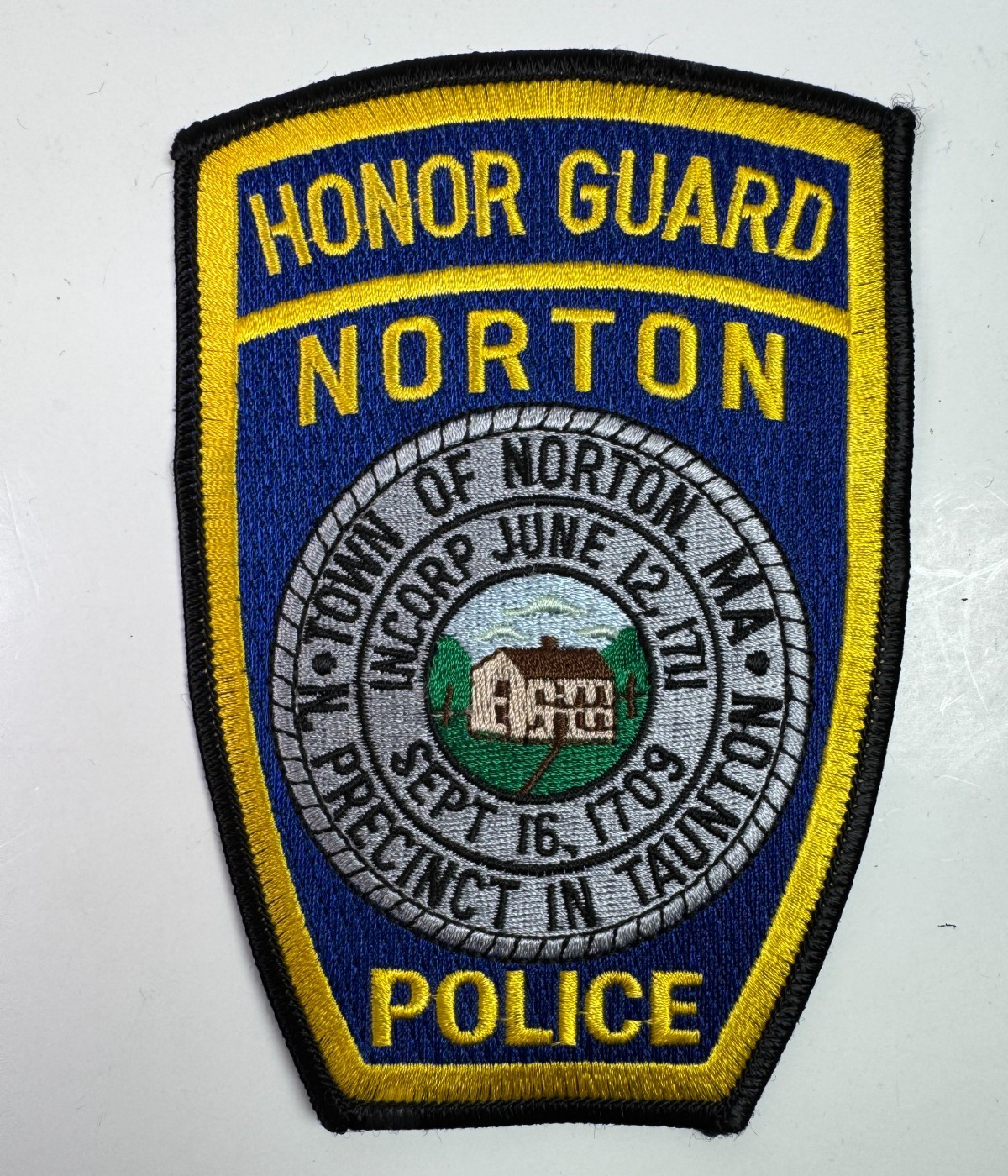 Norton Police Honor Guard Massachusetts MA Patch Y5