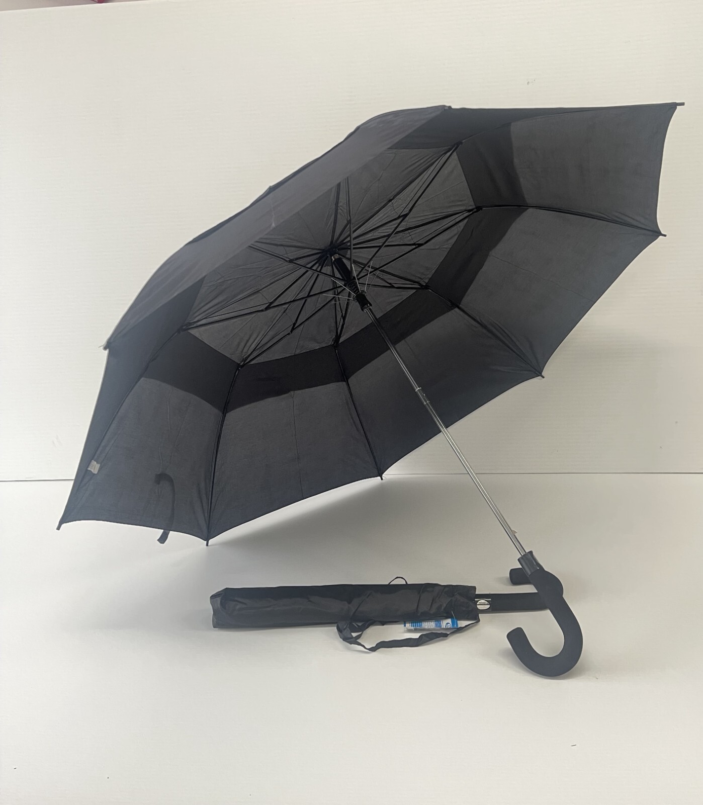 Golf folding umbrella, Double canopy umbrella, Vented umbrella