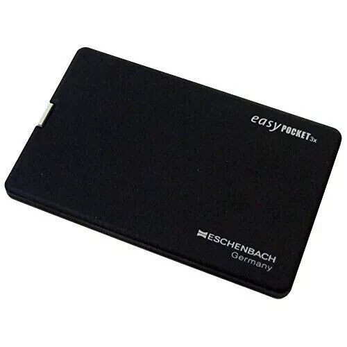 ESCHENBACH Easy Pocket Compact Magnifier 3x with Light Black 1521-10 F/S new