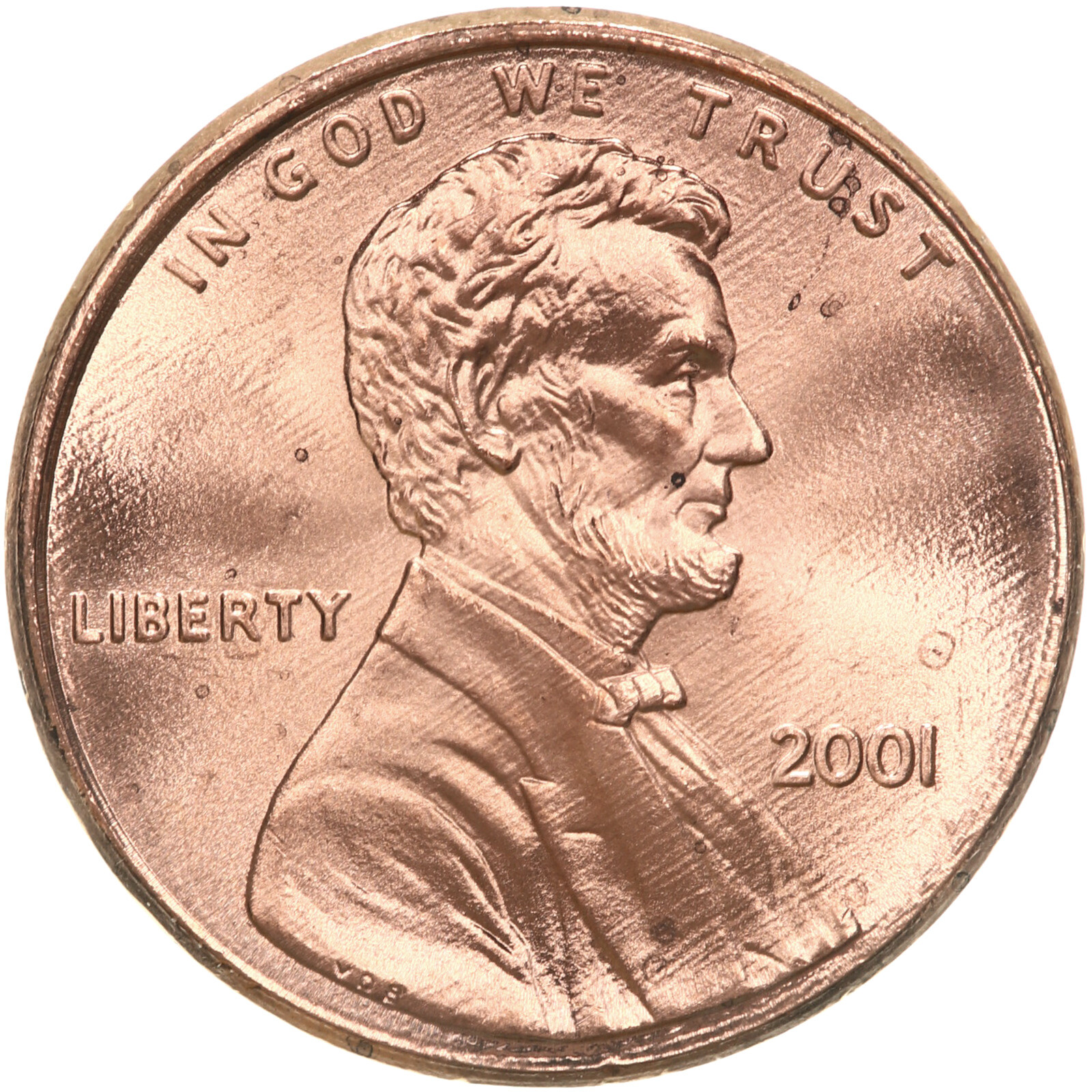 2001 (P) Lincoln Memorial Cent BU Penny US Coin