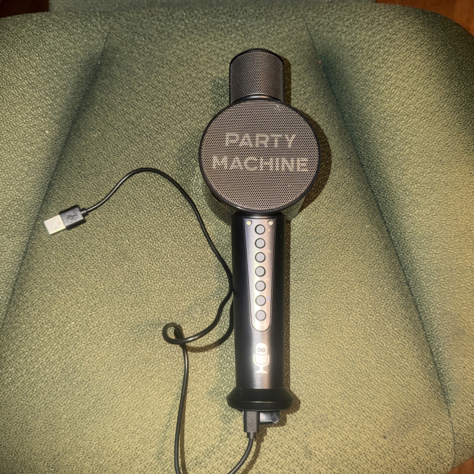 Singing Machine Karaoke Mic Party Microphone with Bluetooth and Speaker
