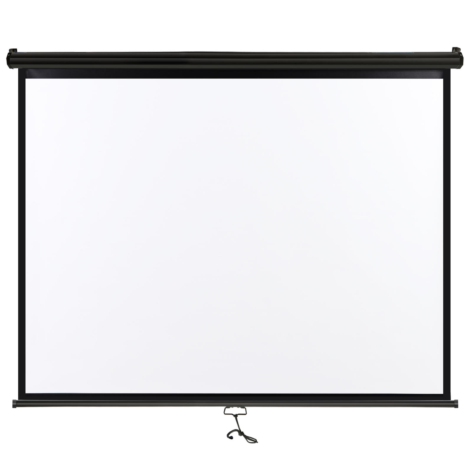 72" Black Movie Projection Screen for Outdoor Indoor 4:3 Foldable 160° Viewing