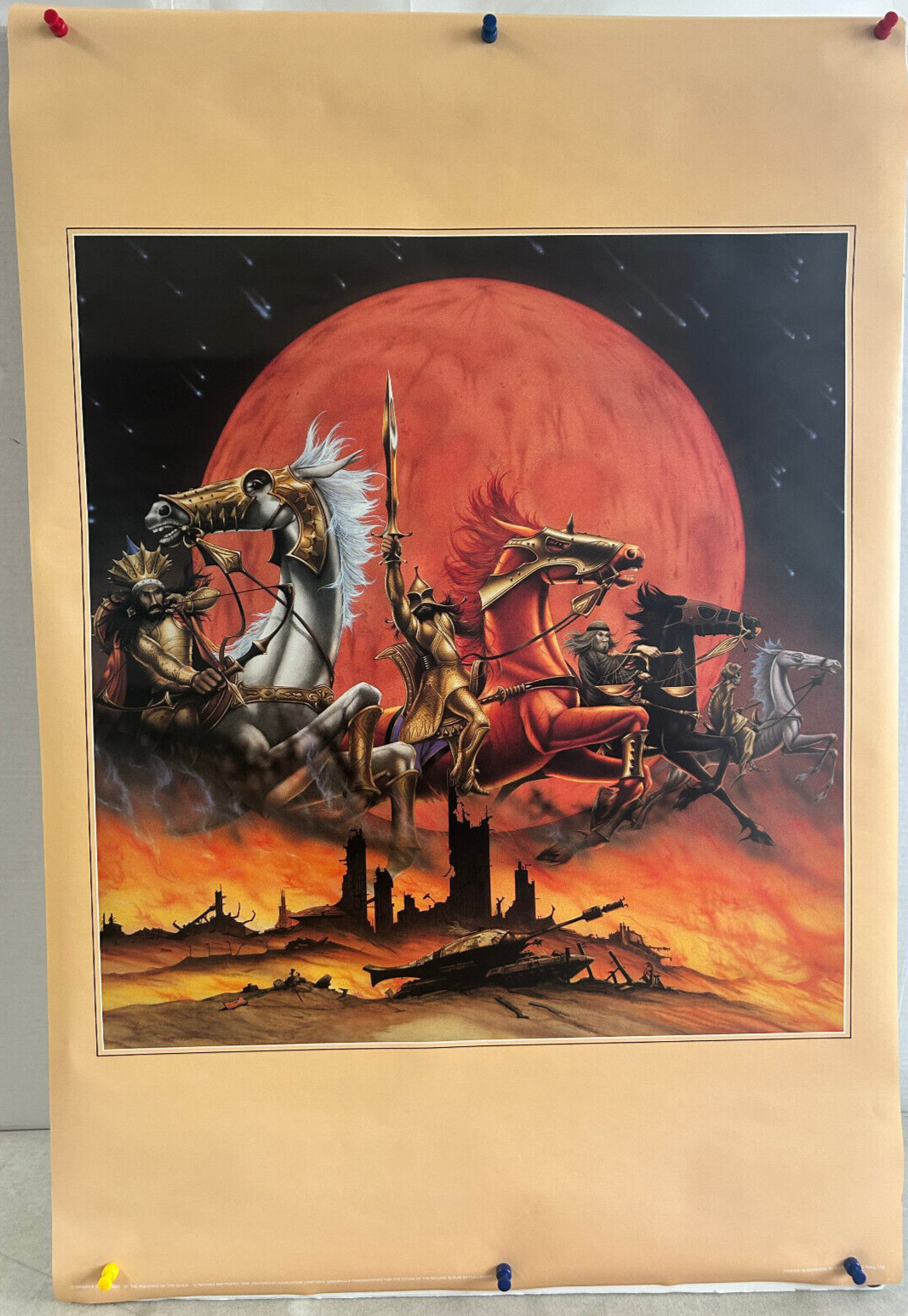 ROLLED 1989 AT THE BREAKING OF THE SEALS RODNEY MATTHEWS FANTASY 24X36 POSTER