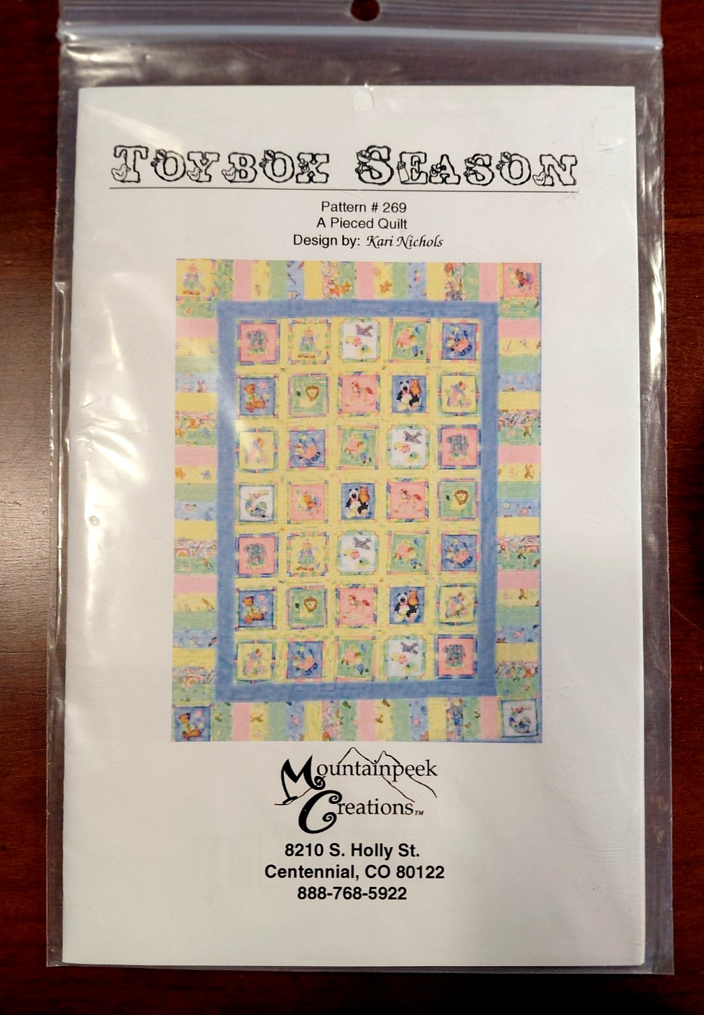 Pieced Quilt Pattern Toybox Season Pattern 269 Mountainpeek Creations Kari Nicho