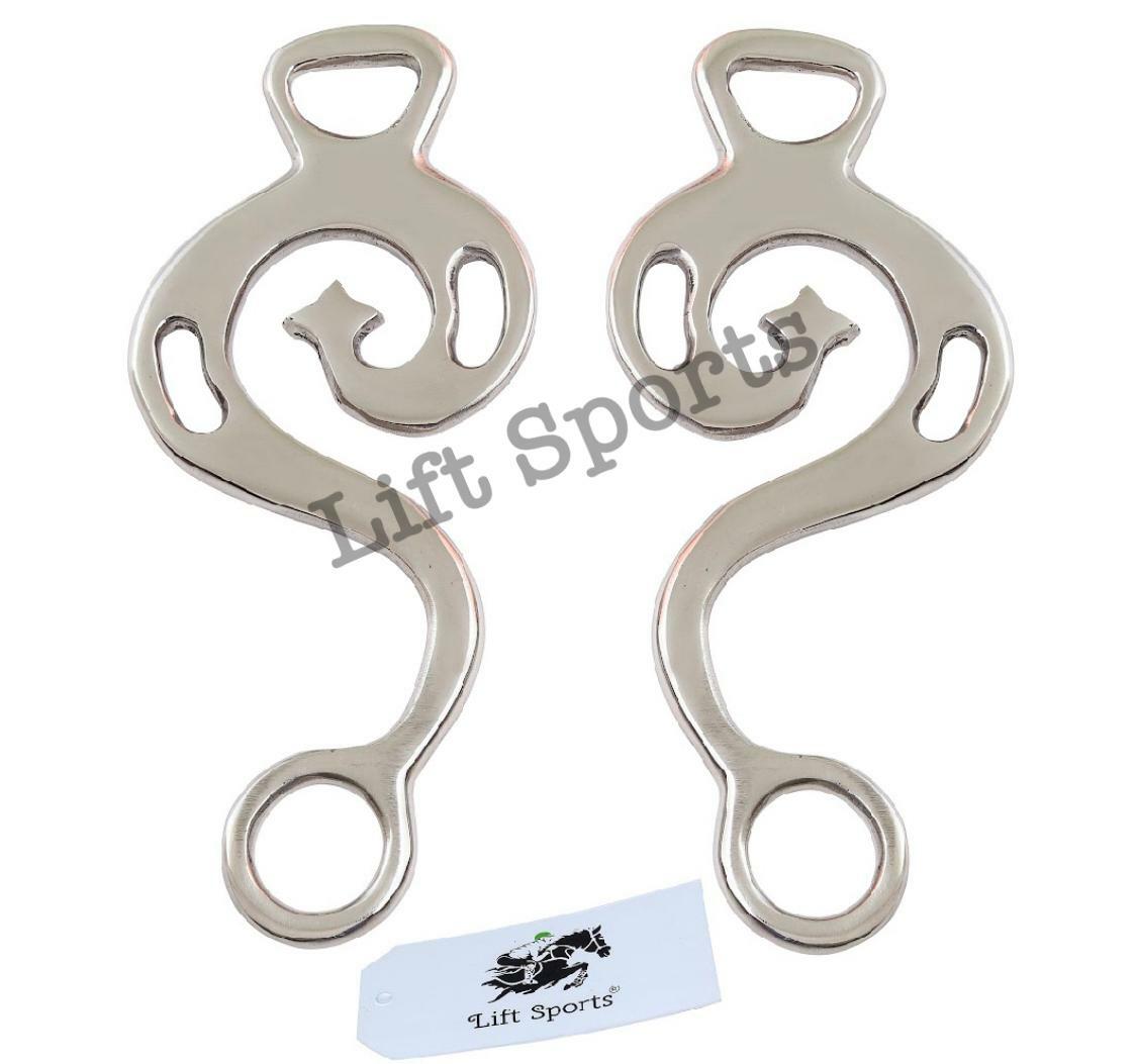 Hackamore Cheeks Bitless Horse Bit English Western Stainless Steel