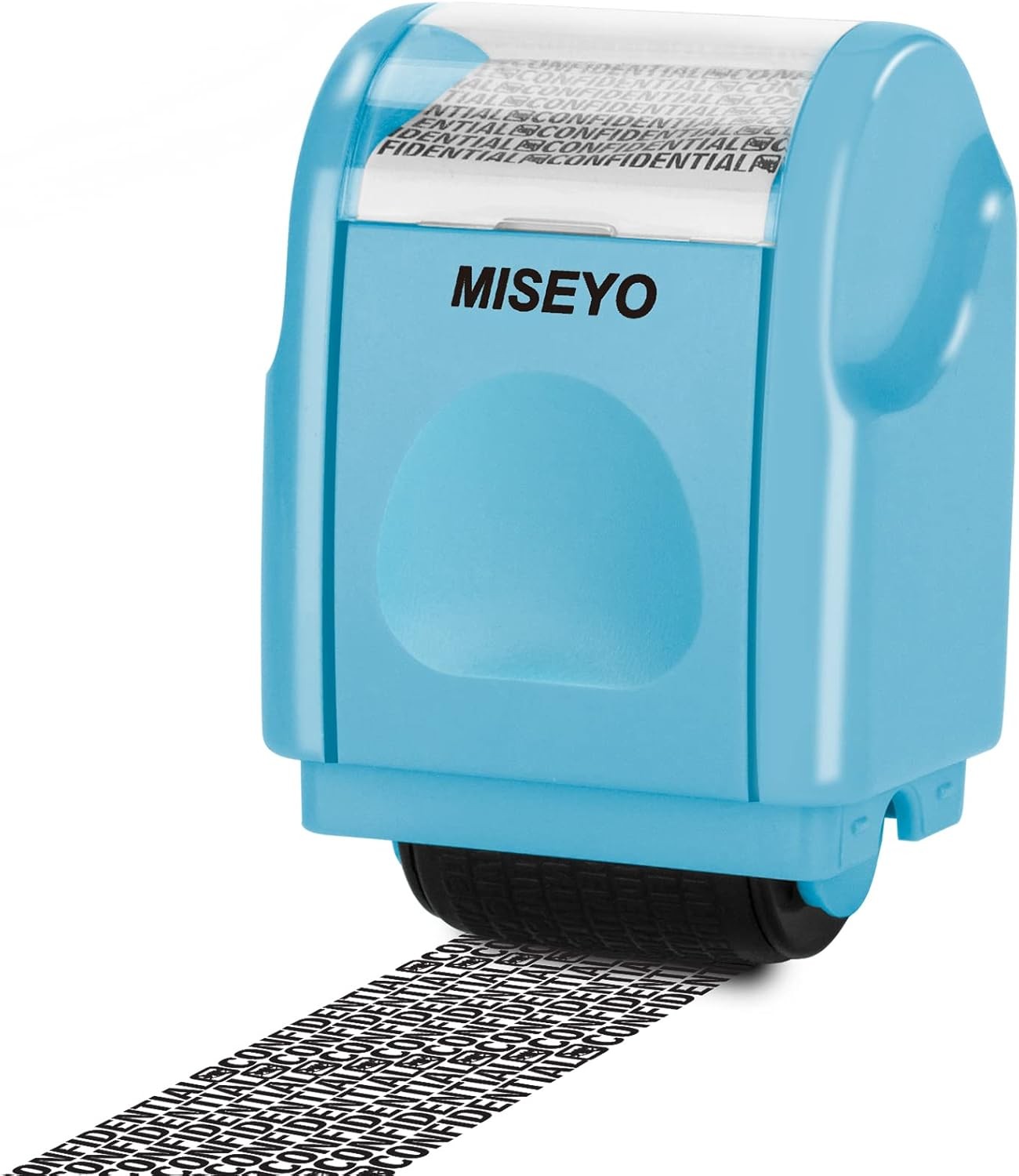 Miseyo Identity Theft Protection Roller ID Confidential Stamp, Blue