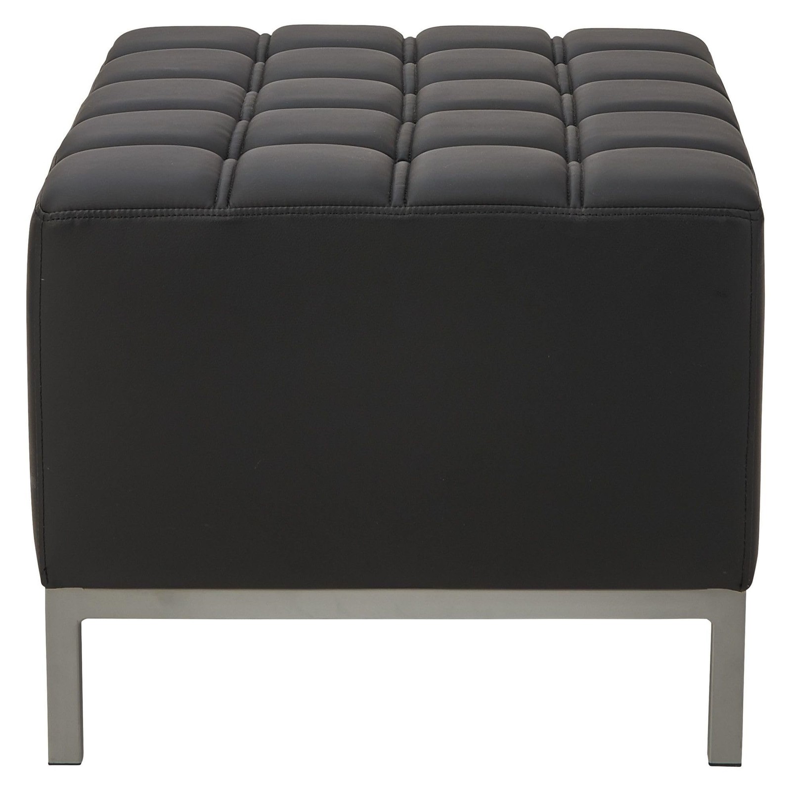 Alera QUB Series Ottoman 26.38" x 21.5" x 17.5" Black ALEQB8216
