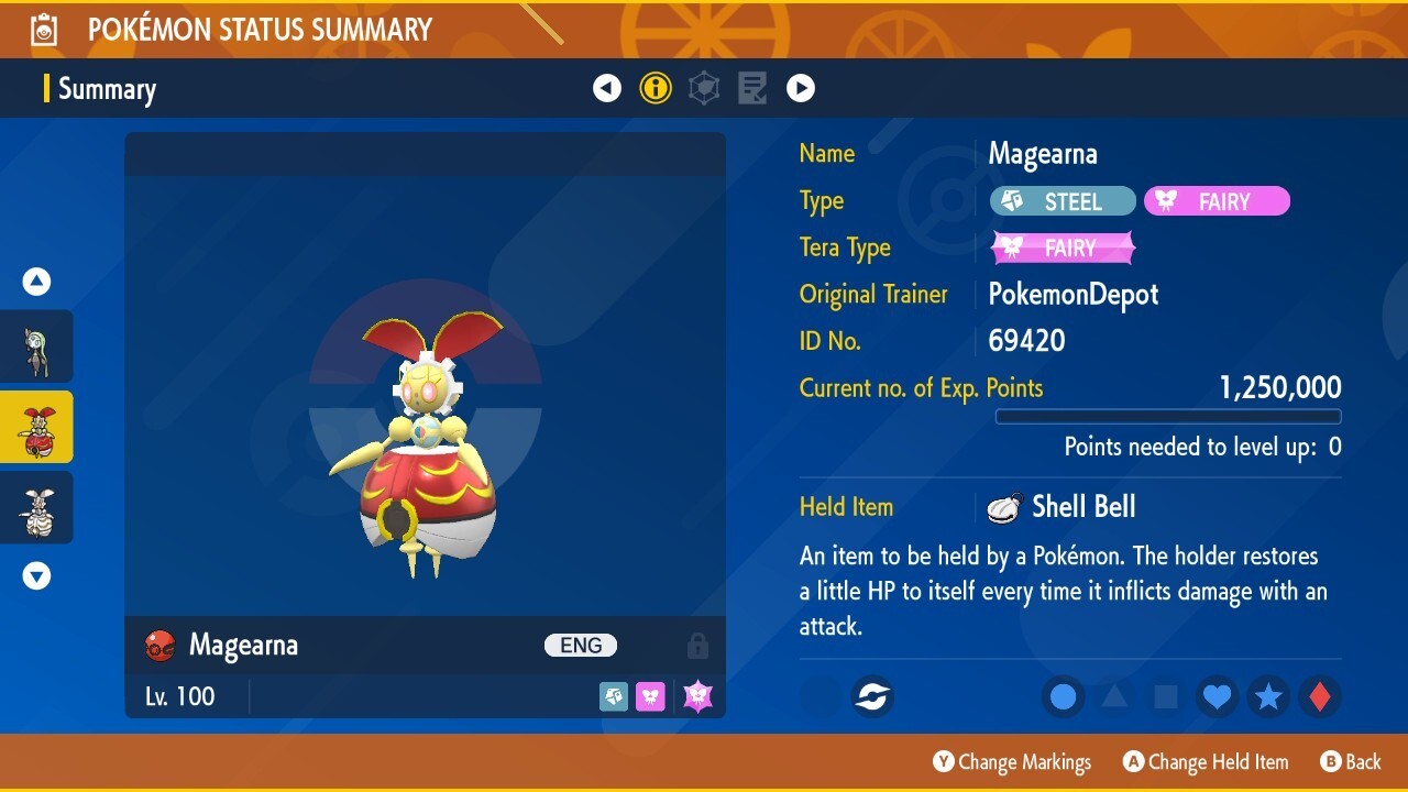 6IV Magearna Original or Normal Form Pokemon Scarlet and Violet *SAME DAY*