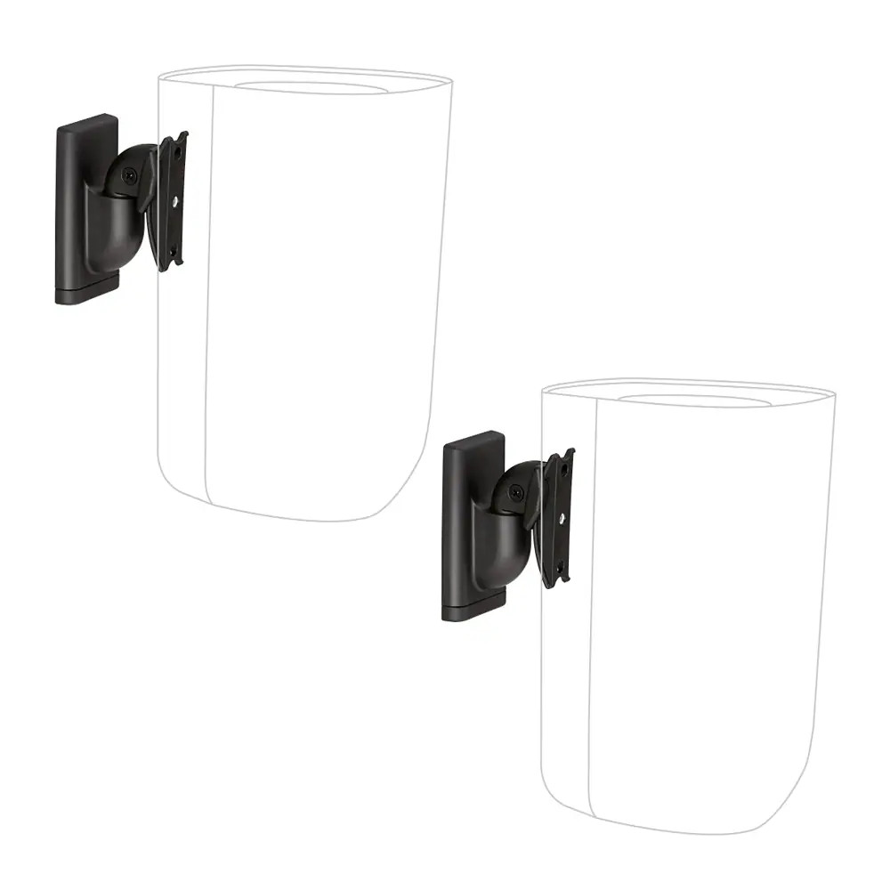 Sanus Universal Pair Fixed Indoor Wall Speaker Mount Fits TVs up to 102-in (Hard