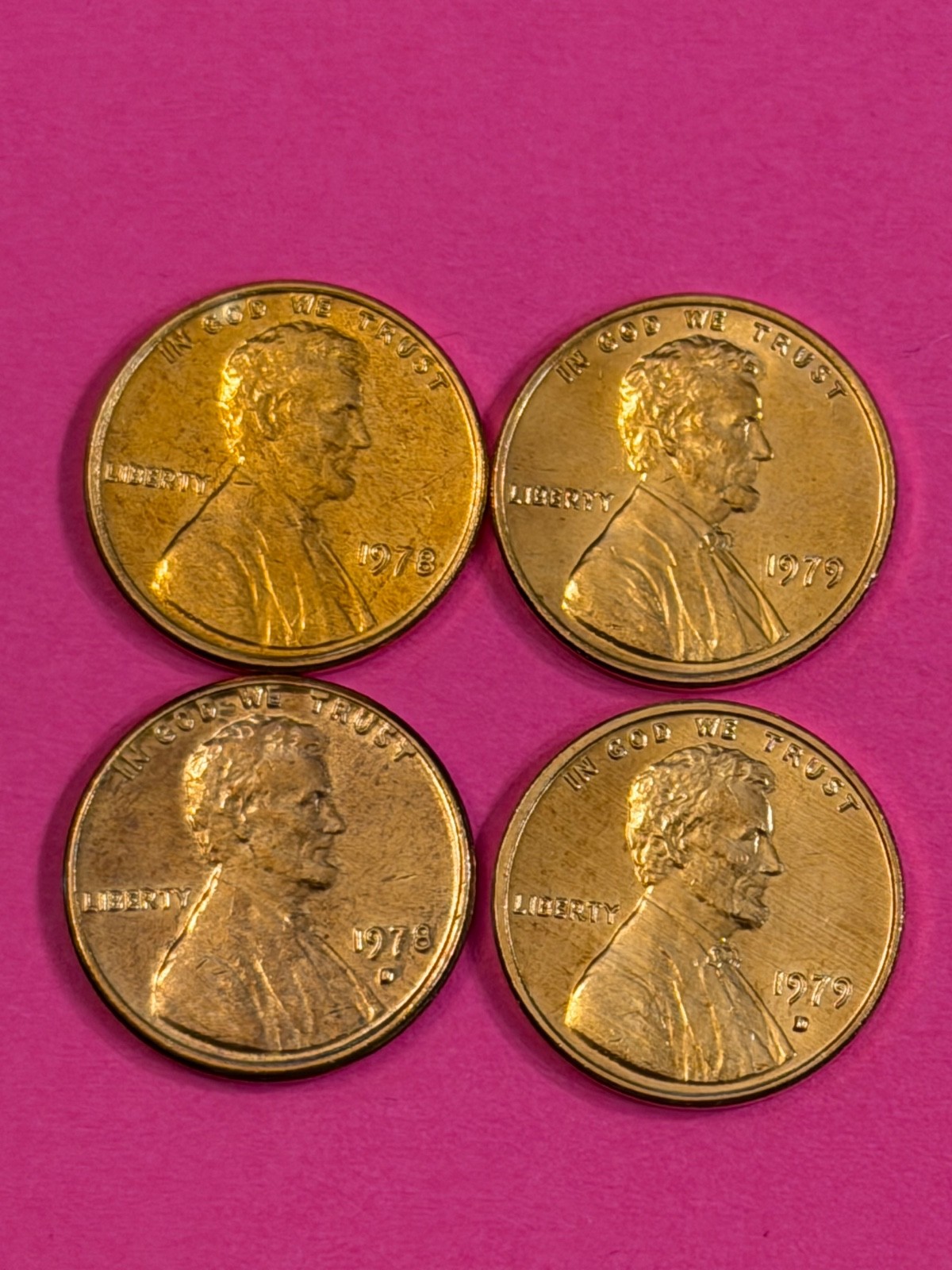 COIN PENNY 1978 PD 1979 PD FREE SHIPPING