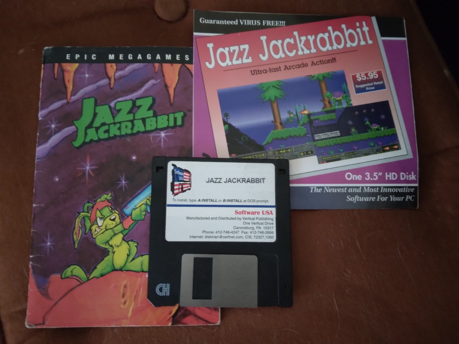 Jazz Jackrabbit Epic MegaGames, from the 1990s, disk, collector's item