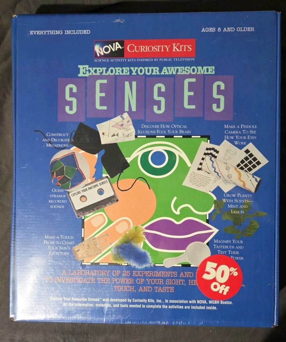 NOVA Curiosity Science Kit Discover Education Vintage 1995 Public Television