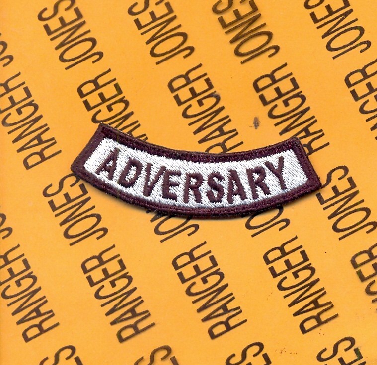 US Navy Marine Corps TOP GUN Fighter Weapons School ADVERSARY tab arc patch c/e
