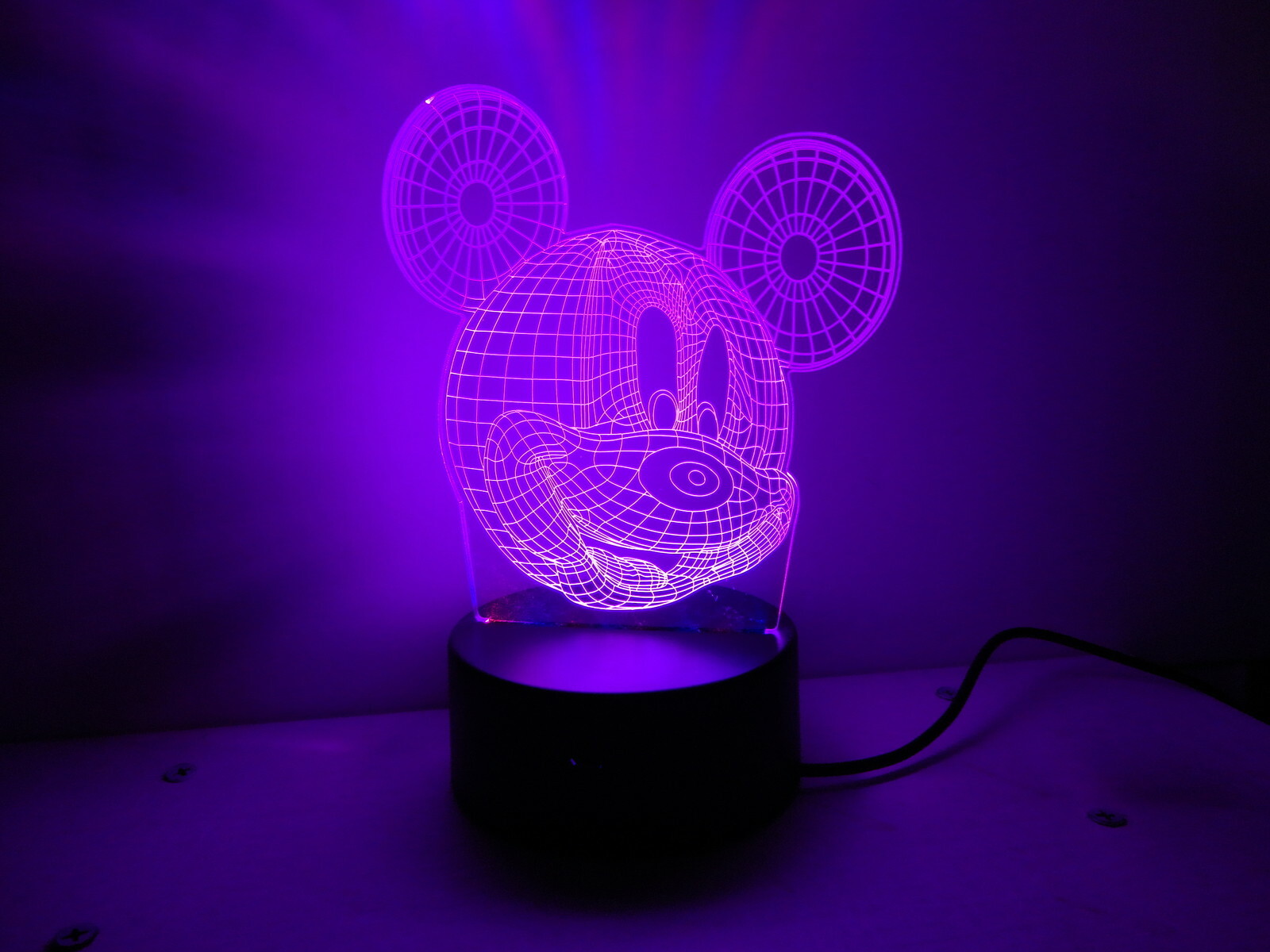 Nightlight MICKEY MOUSE Creative 3D Visualization Lamp