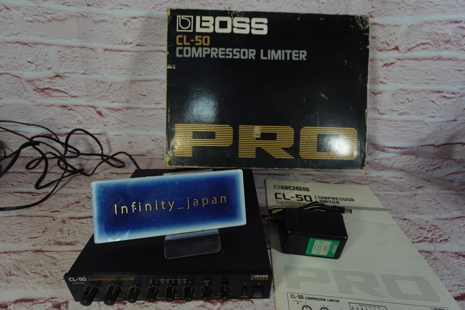 boss CL-50 pro compressors limiter with adapter and BOX fast ship from japan