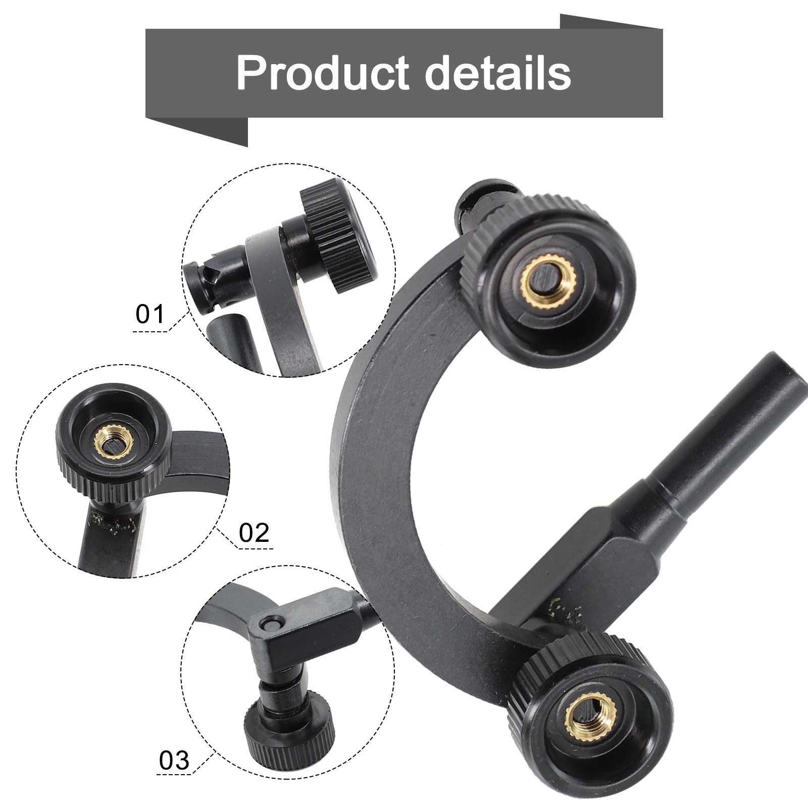 Combination Test Indicator Holder Half-Round 8mm Dial Indicator Support Stand