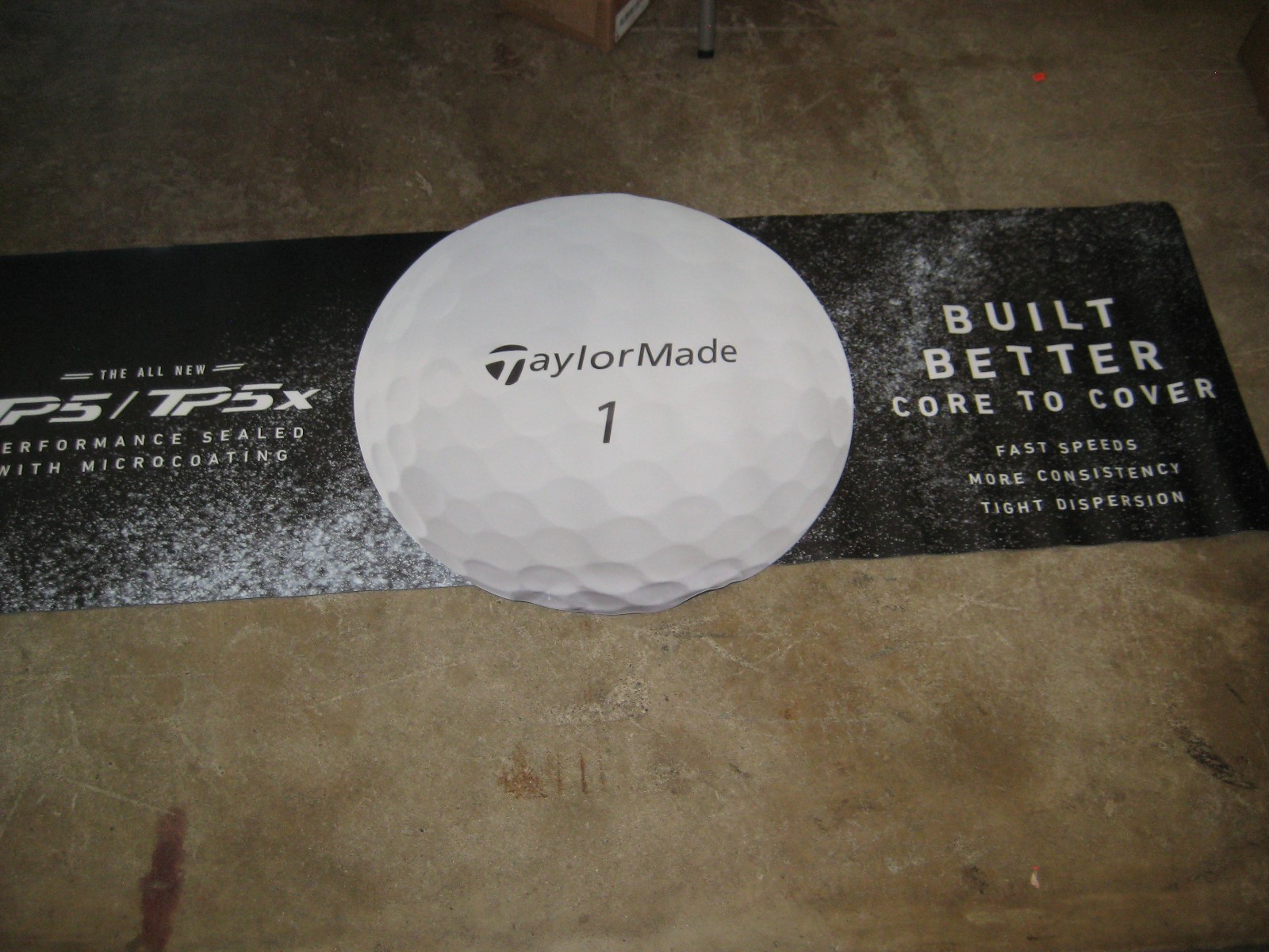 Limited Rare Display Taylor Made TP 5 / TP 5 X   Floor Mat  Rubber Backing