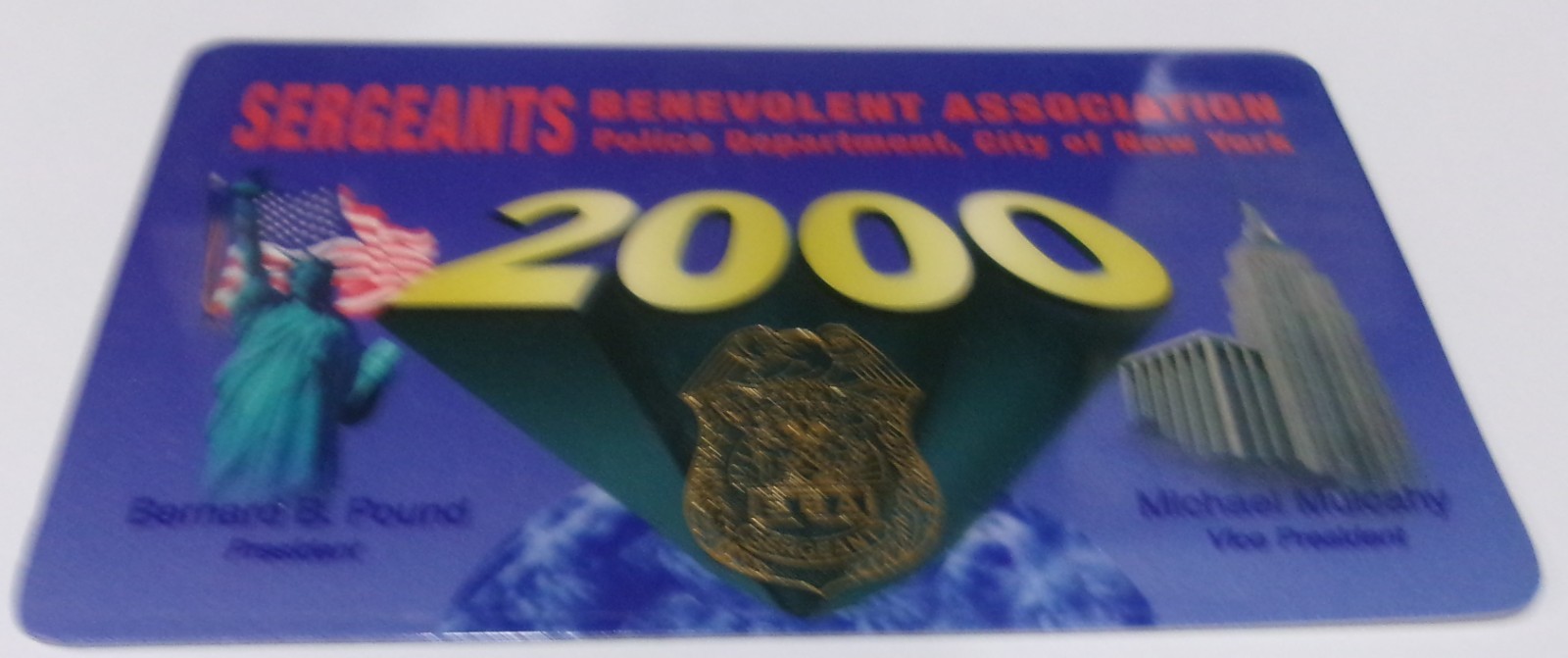 Vintage Ultra Rare Collectable 26 Year Old NYC Union Card SBA Union Card MINT