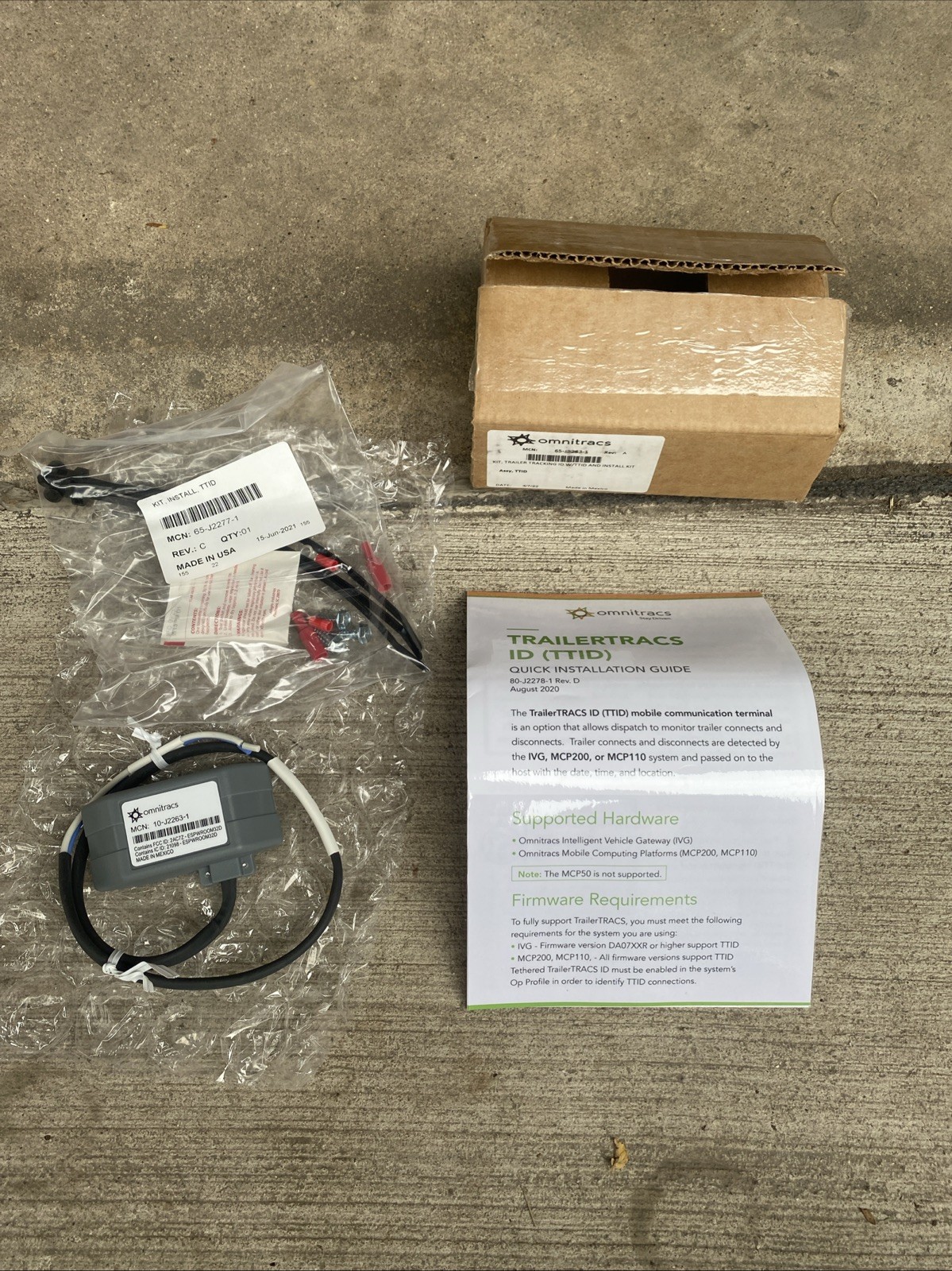 New Omnitracs Trailer Tracker Trailertracs 65-J2263-1 10-J2263-1
